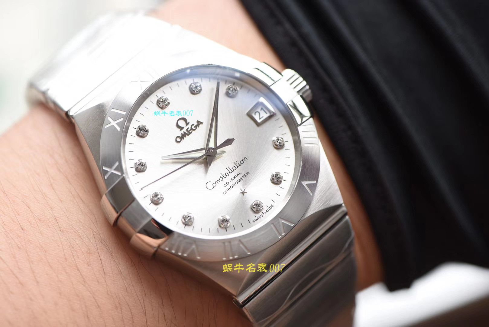 【视频评测VS厂一比一复刻OMEGA手表】欧米茄星座高仿123.10.38.21.52.001腕表 / M382