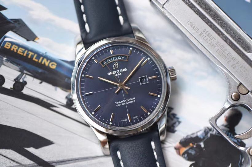 【视频评测复刻表和正品表的区别】V7出品百年灵越洋系列星期日历款超级副本 / BL100