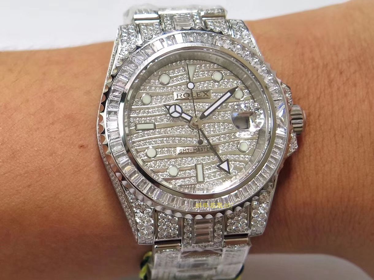 【劳力士复刻高仿表】劳力士格林尼治型II系列116769TBR-74779B腕表 / R322