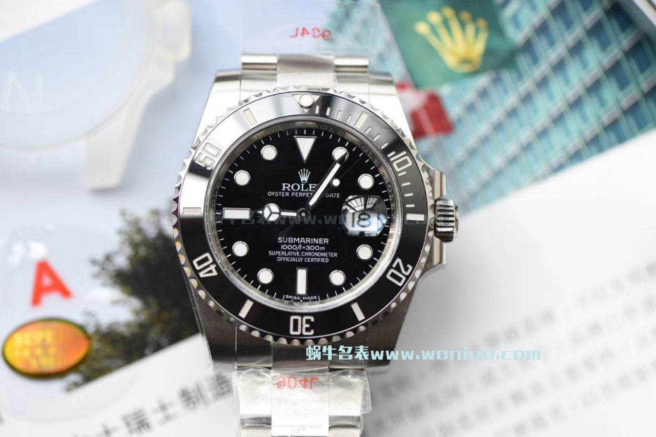 【哪里能买到好的瑞士复刻表】视频评测NOOB厂迄今为止最强ROLEX绿水鬼～V9版本黑水鬼 / FK07