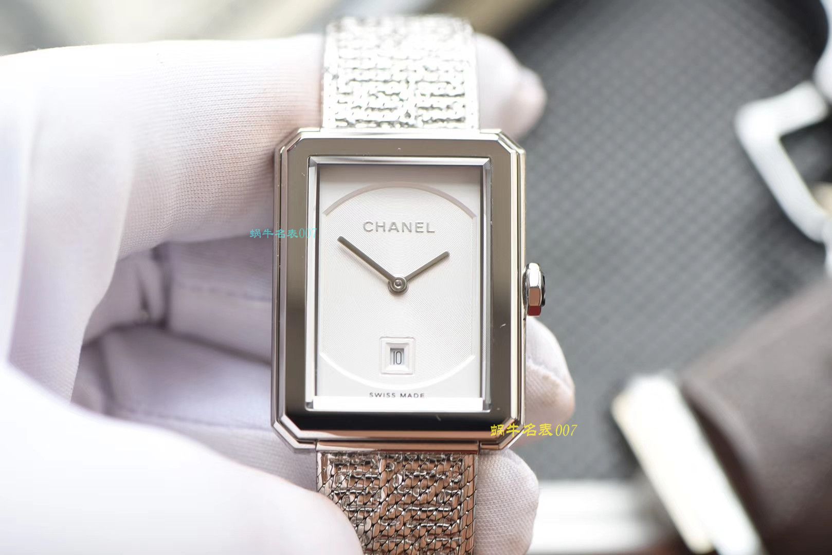 【复刻手表哪家好】香奈儿BOY · FRIEND系列BOY∙FRIEND TWEED女士腕表TWEED斜纹软呢钢带多面可选 / X51