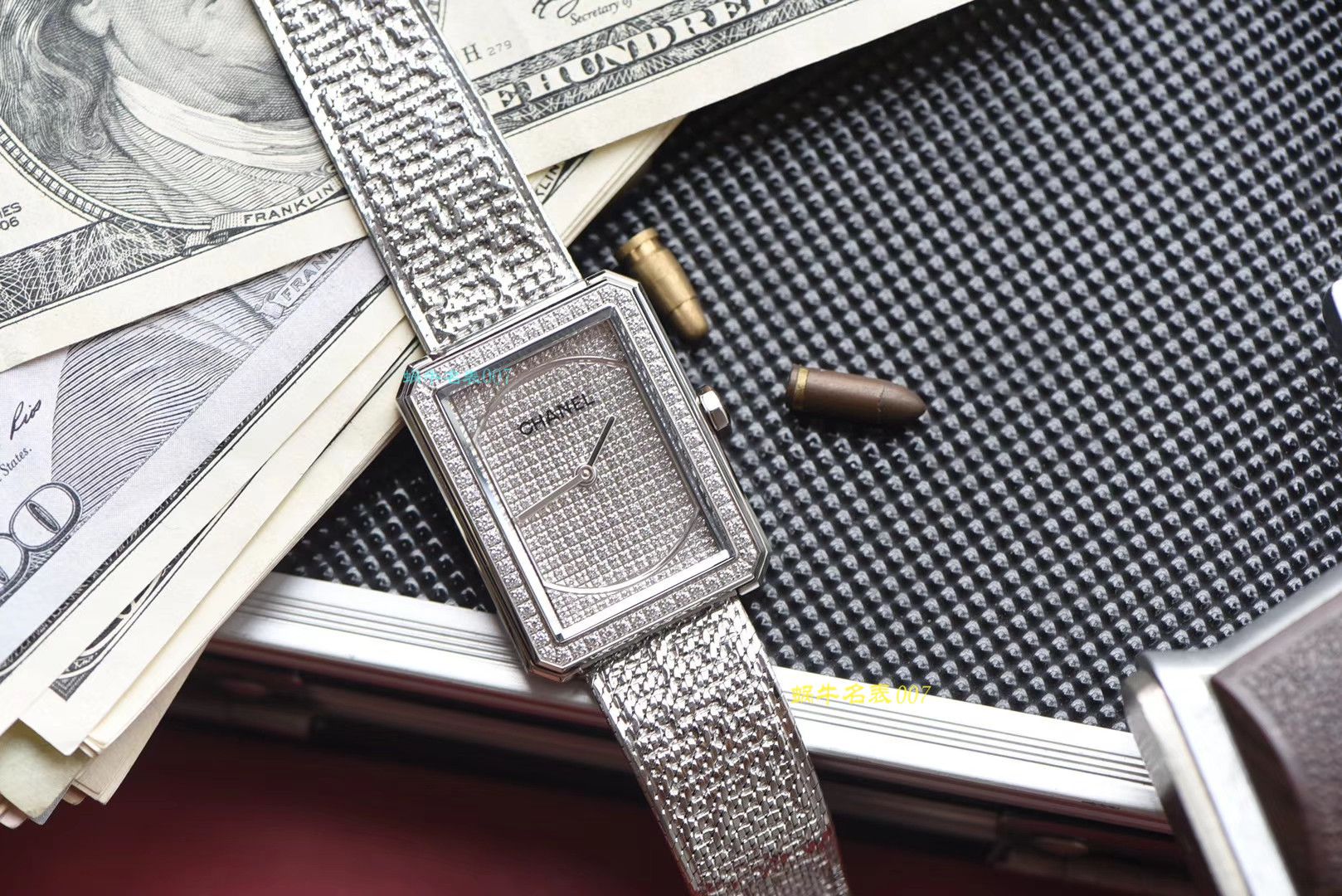 【复刻手表哪家好】香奈儿BOY · FRIEND系列BOY∙FRIEND TWEED女士腕表TWEED斜纹软呢钢带多面可选 / X51