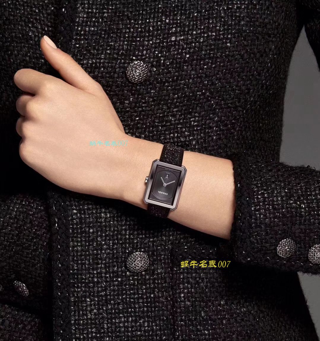 【复刻手表哪家好】香奈儿BOY · FRIEND系列BOY∙FRIEND TWEED女士腕表TWEED斜纹软呢钢带多面可选 / X51