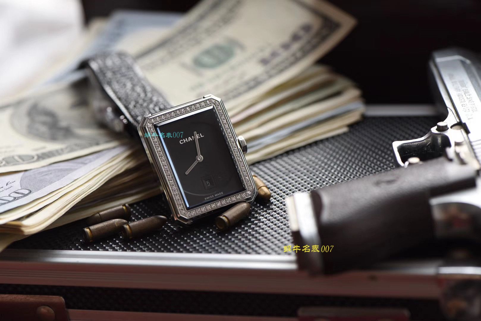 【复刻手表哪家好】香奈儿BOY · FRIEND系列BOY∙FRIEND TWEED女士腕表TWEED斜纹软呢钢带多面可选 / X51