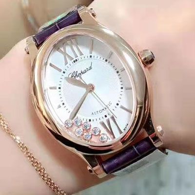 【萧邦快乐钻石手表复刻高仿表】萧邦HAPPY DIAMONDS系列275362-5001腕表女装