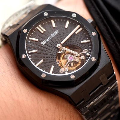 【复刻表吧爱彼复刻表R8黑武士陀飞轮】爱彼皇家橡树系列26522CE.OO.1225CE.01腕表