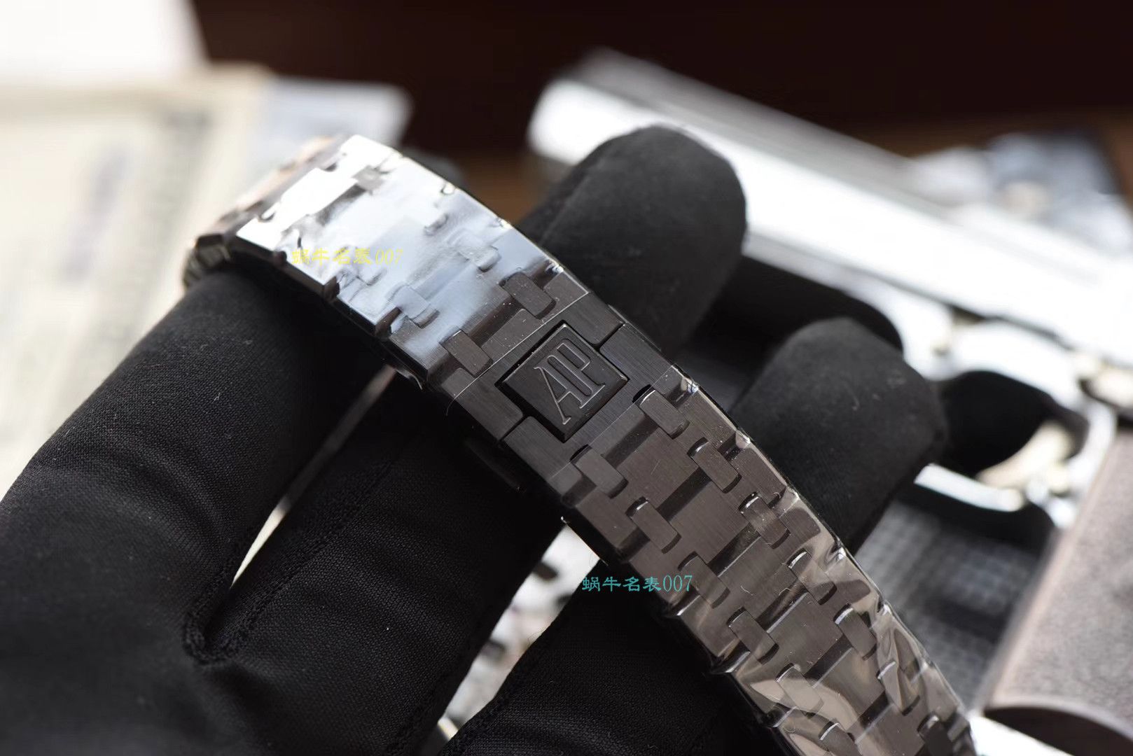 【复刻表吧爱彼复刻表R8黑武士陀飞轮】爱彼皇家橡树系列26522CE.OO.1225CE.01腕表 / AP166