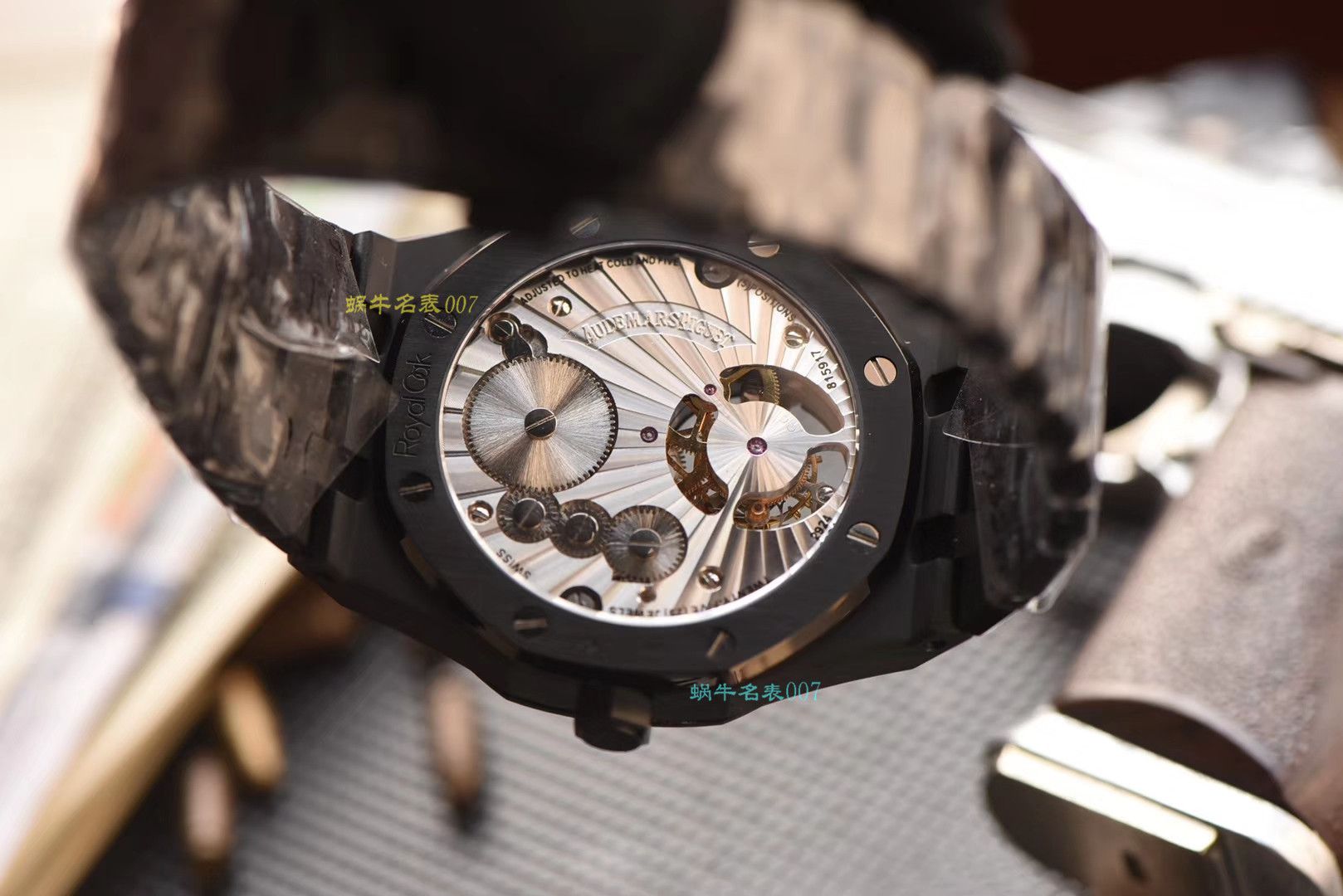 【复刻表吧爱彼复刻表R8黑武士陀飞轮】爱彼皇家橡树系列26522CE.OO.1225CE.01腕表 / AP166