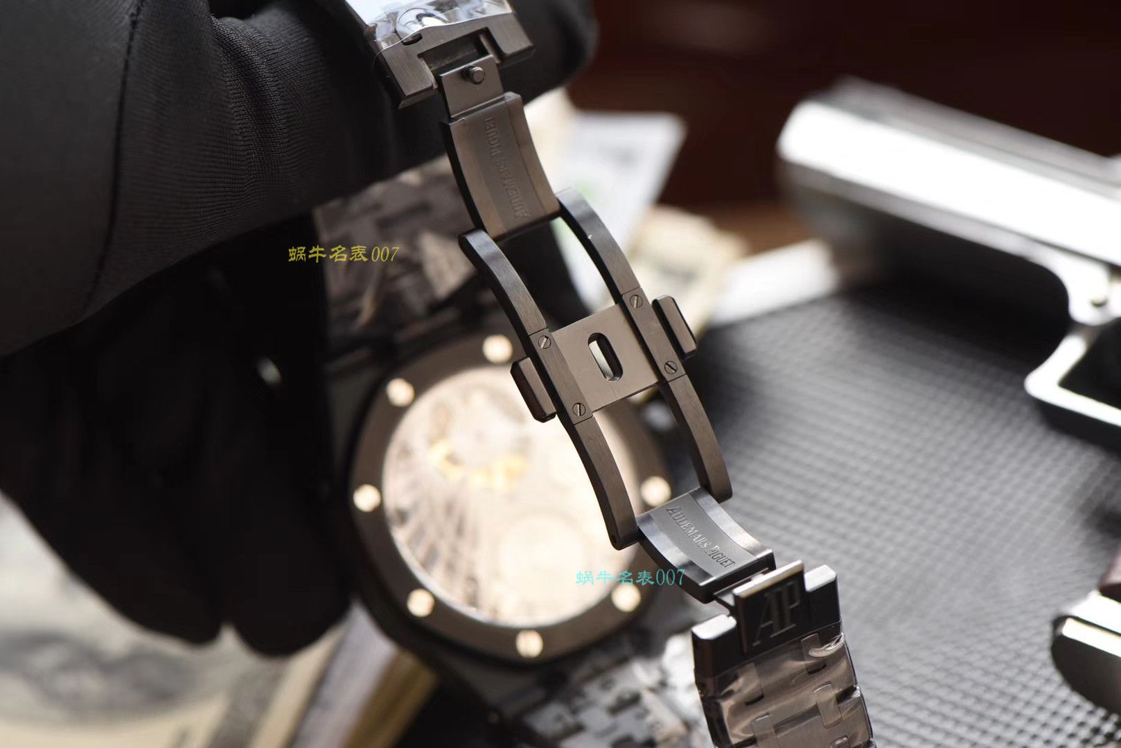 【复刻表吧爱彼复刻表R8黑武士陀飞轮】爱彼皇家橡树系列26522CE.OO.1225CE.01腕表 / AP166