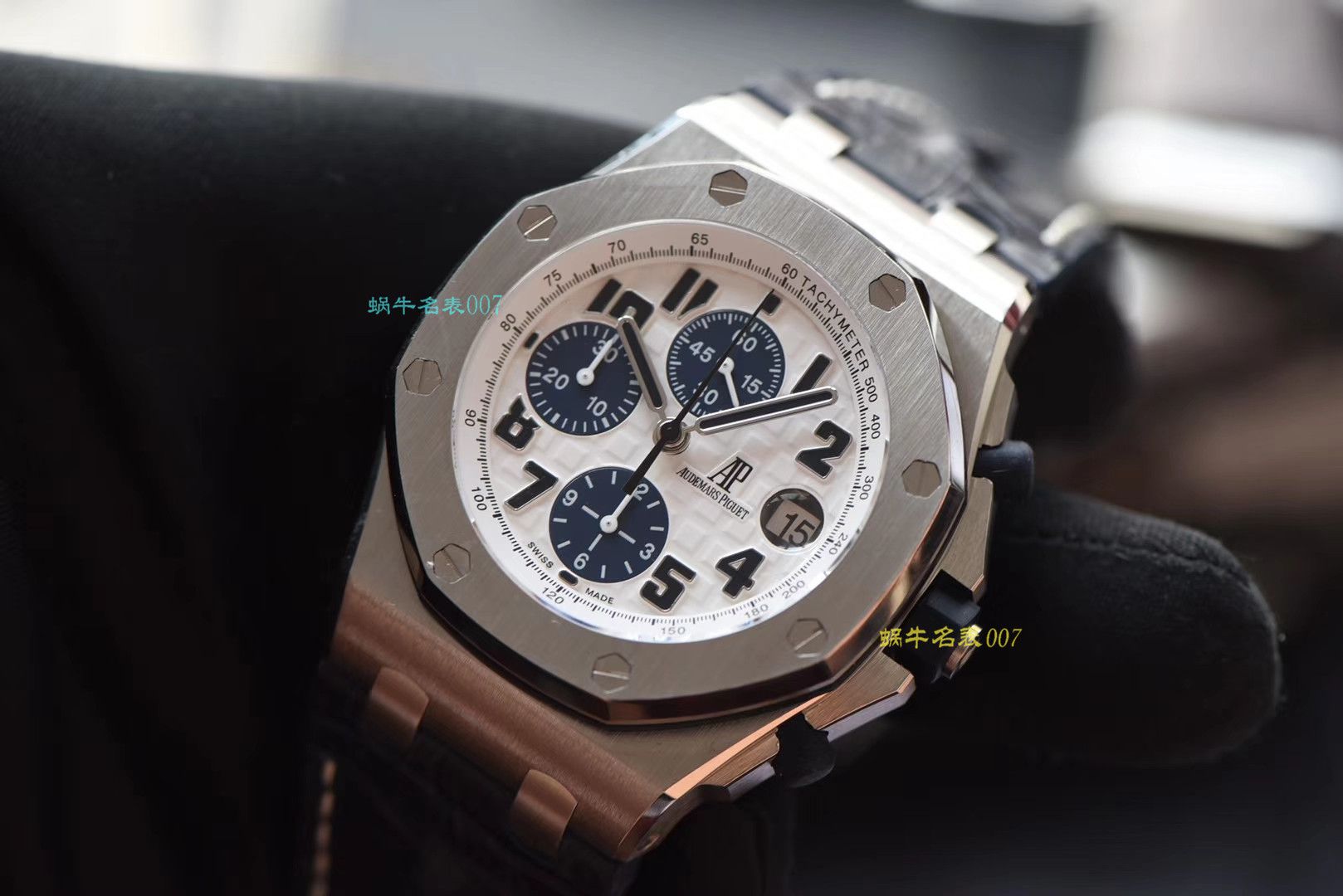 【视频评测JF厂官网爱彼复刻高仿表AP海军蓝】爱彼皇家橡树离岸型系列26170ST.OO.D305CR.01腕表 / AP167