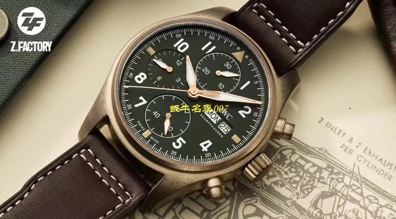 【ZF厂顶级IWC复刻表】万国表飞行员高仿IW387902腕表 / WG380