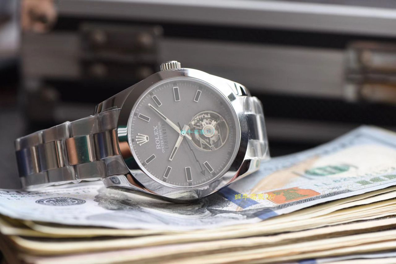 JB厂出品劳力士Label Noir合作开发116400闪电针的数据进行开发蚝式第一枚劳力士顶级复刻高仿陀飞轮腕表 / R361