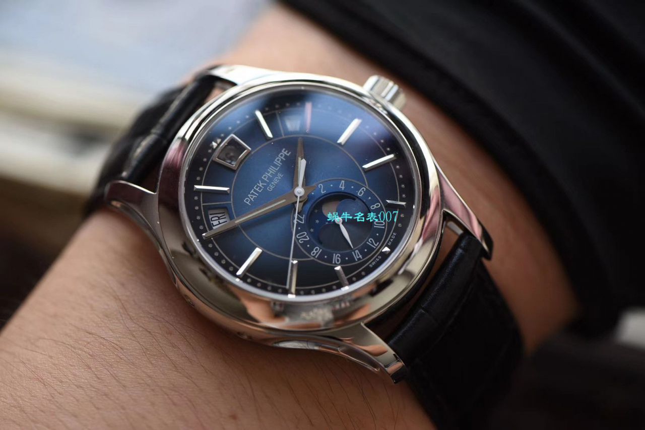 【GR厂复刻高仿百达翡丽手表价格】PATEK PHILIPPE复杂功能计时系列5205G-001 白金腕表 / BD272