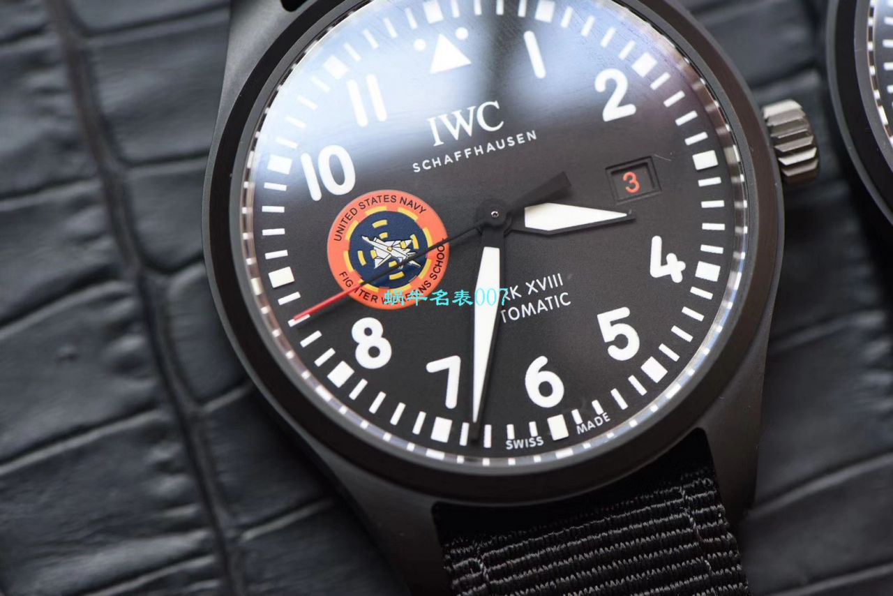【M+万国复刻手表】IWC萬 國 IW32409 TOPGUN SFTI 高仿海軍空戰部隊飛行員特別紀念腕錶 / M379