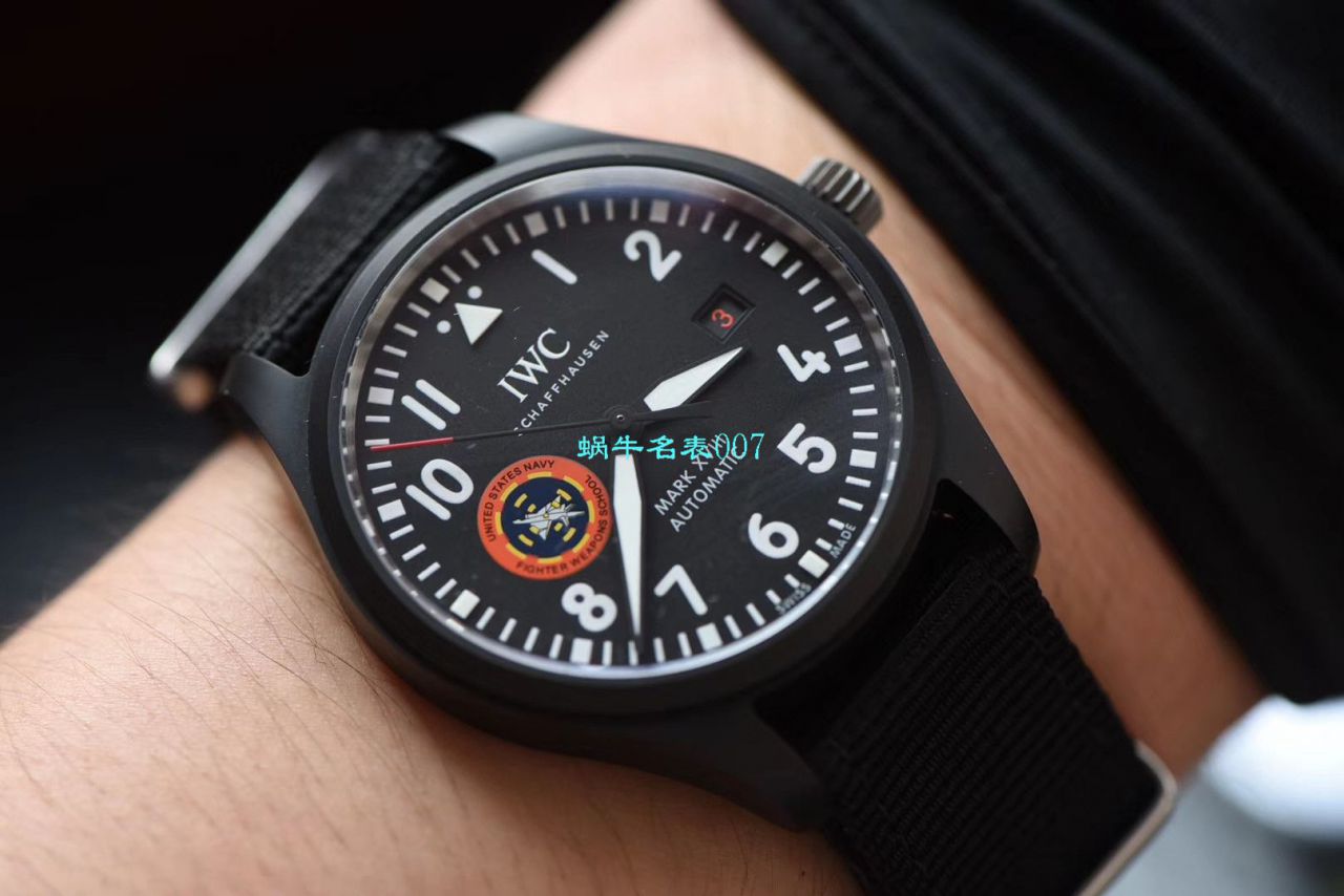【M+万国复刻手表】IWC萬 國 IW32409 TOPGUN SFTI 高仿海軍空戰部隊飛行員特別紀念腕錶 / M379