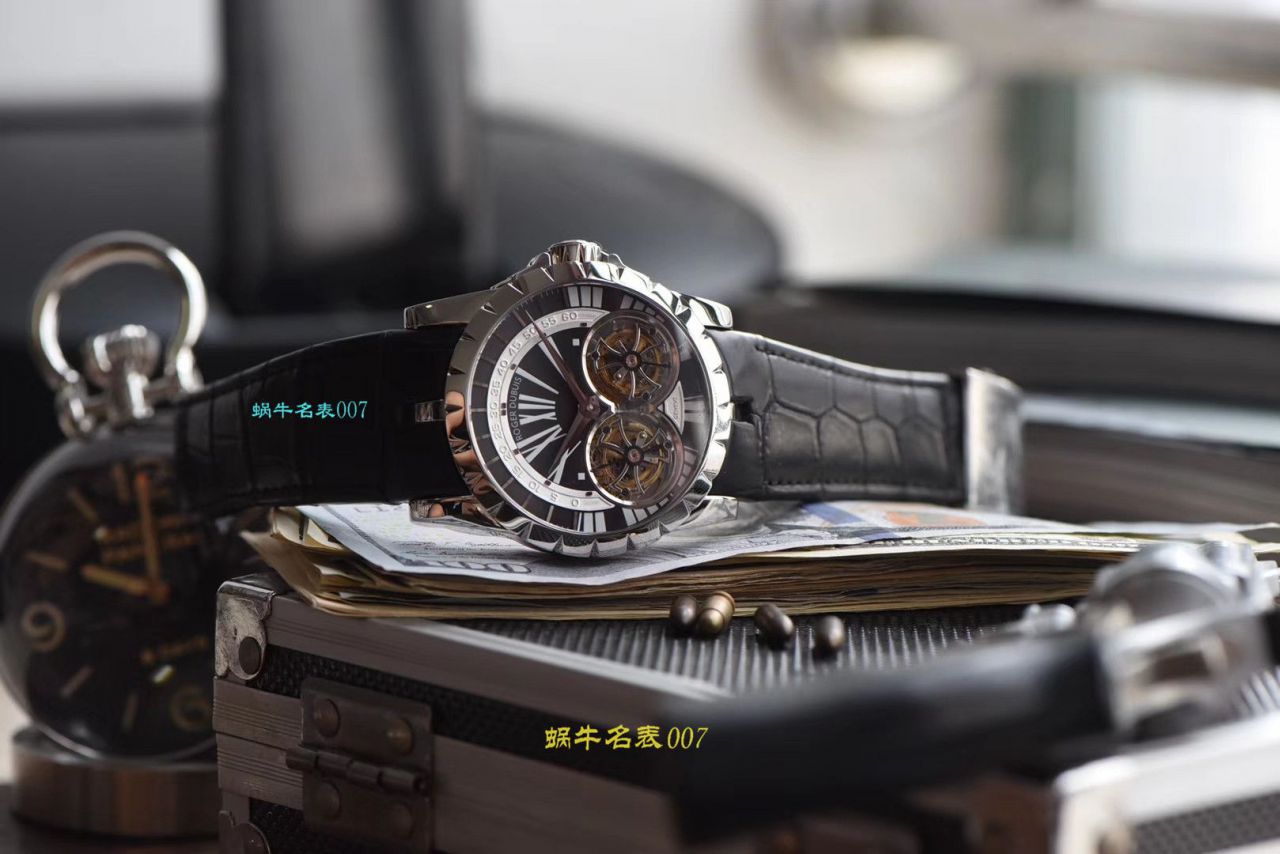 【JB厂罗杰杜彼复刻高仿双飞行陀飞轮手表】Roger Dubuis罗杰杜彼EXCALIBUR（王者系列）系列RDDBEX0249腕表 / LJ031