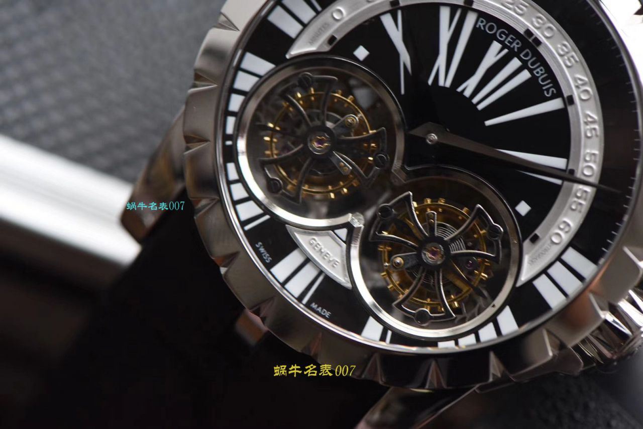 【JB厂罗杰杜彼复刻高仿双飞行陀飞轮手表】Roger Dubuis罗杰杜彼EXCALIBUR（王者系列）系列RDDBEX0249腕表 / LJ031
