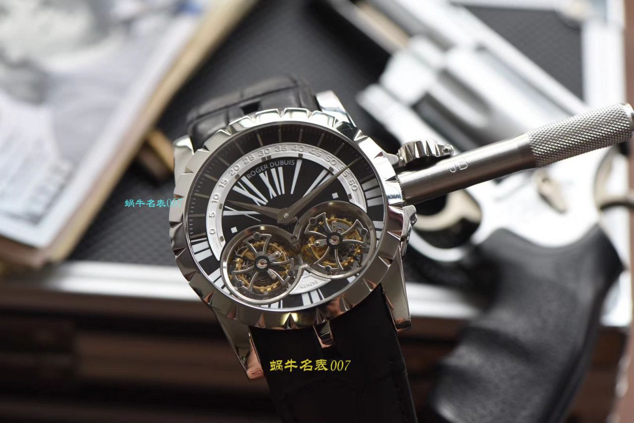 【JB厂罗杰杜彼复刻高仿双飞行陀飞轮手表】Roger Dubuis罗杰杜彼EXCALIBUR（王者系列）系列RDDBEX0249腕表 / LJ031