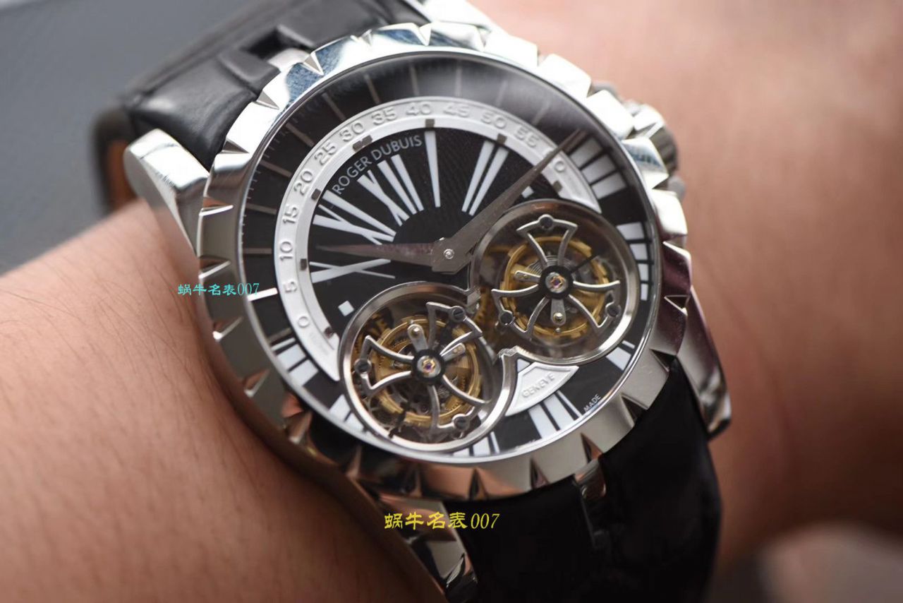 【JB厂罗杰杜彼复刻高仿双飞行陀飞轮手表】Roger Dubuis罗杰杜彼EXCALIBUR（王者系列）系列RDDBEX0249腕表 / LJ031