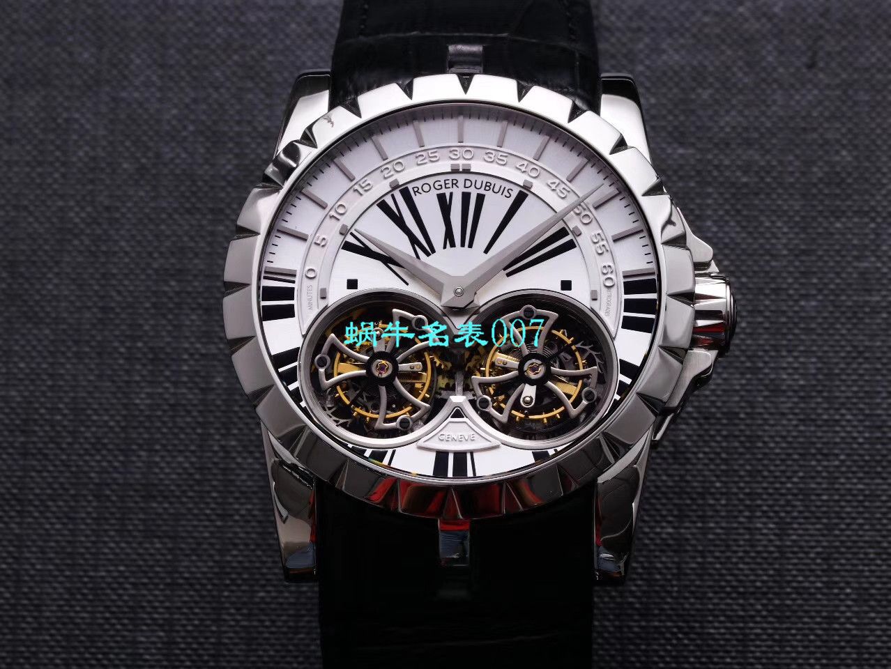 【JB厂罗杰杜彼复刻高仿双飞行陀飞轮手表】Roger Dubuis罗杰杜彼EXCALIBUR（王者系列）系列RDDBEX0249腕表 / LJ031