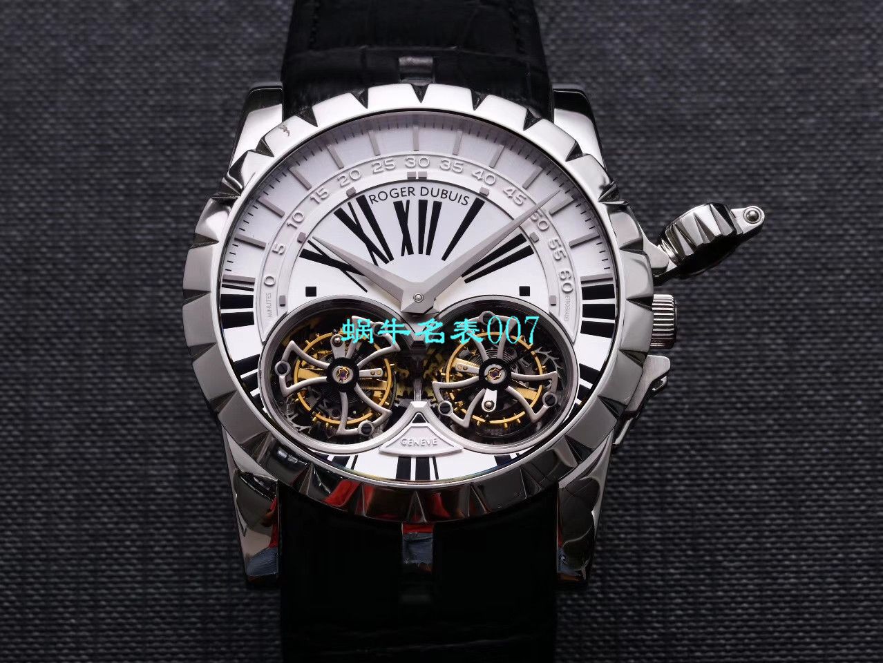 【JB厂罗杰杜彼复刻高仿双飞行陀飞轮手表】Roger Dubuis罗杰杜彼EXCALIBUR（王者系列）系列RDDBEX0249腕表 / LJ031