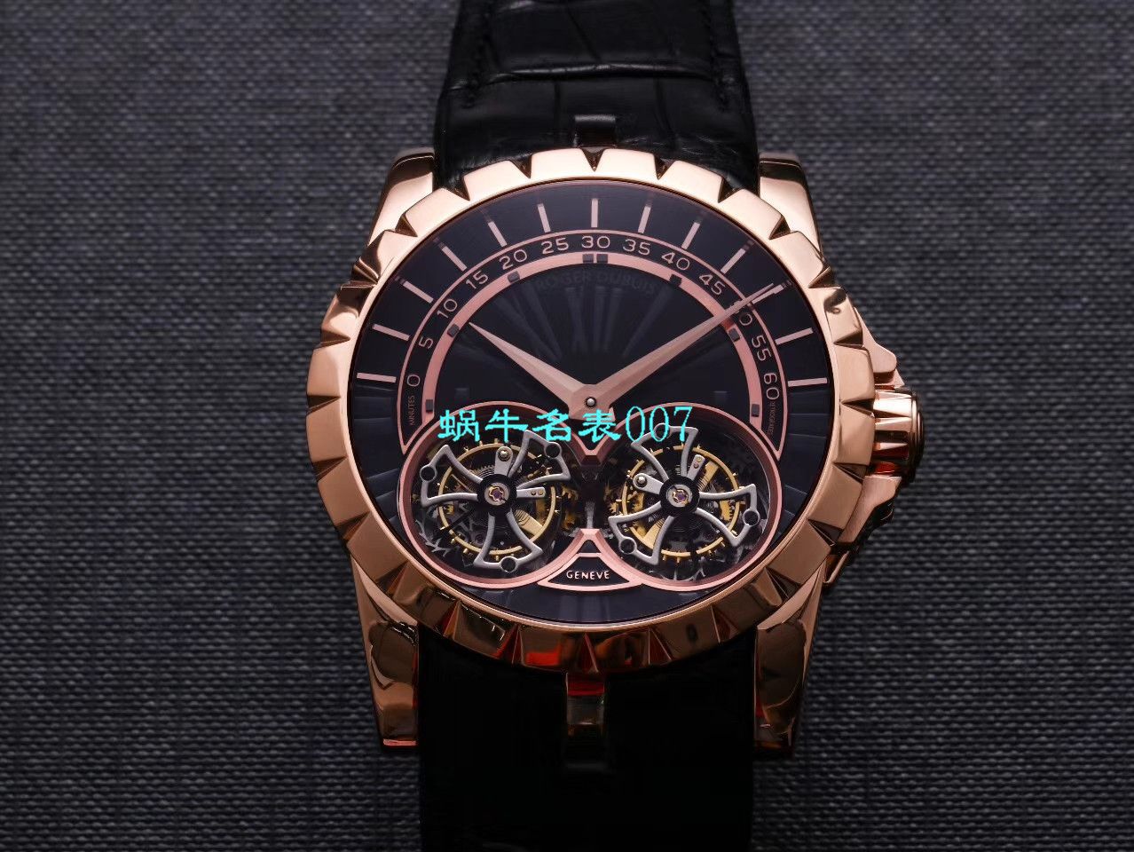 【JB厂罗杰杜彼复刻高仿双飞行陀飞轮手表】Roger Dubuis罗杰杜彼EXCALIBUR（王者系列）系列RDDBEX0249腕表 / LJ031