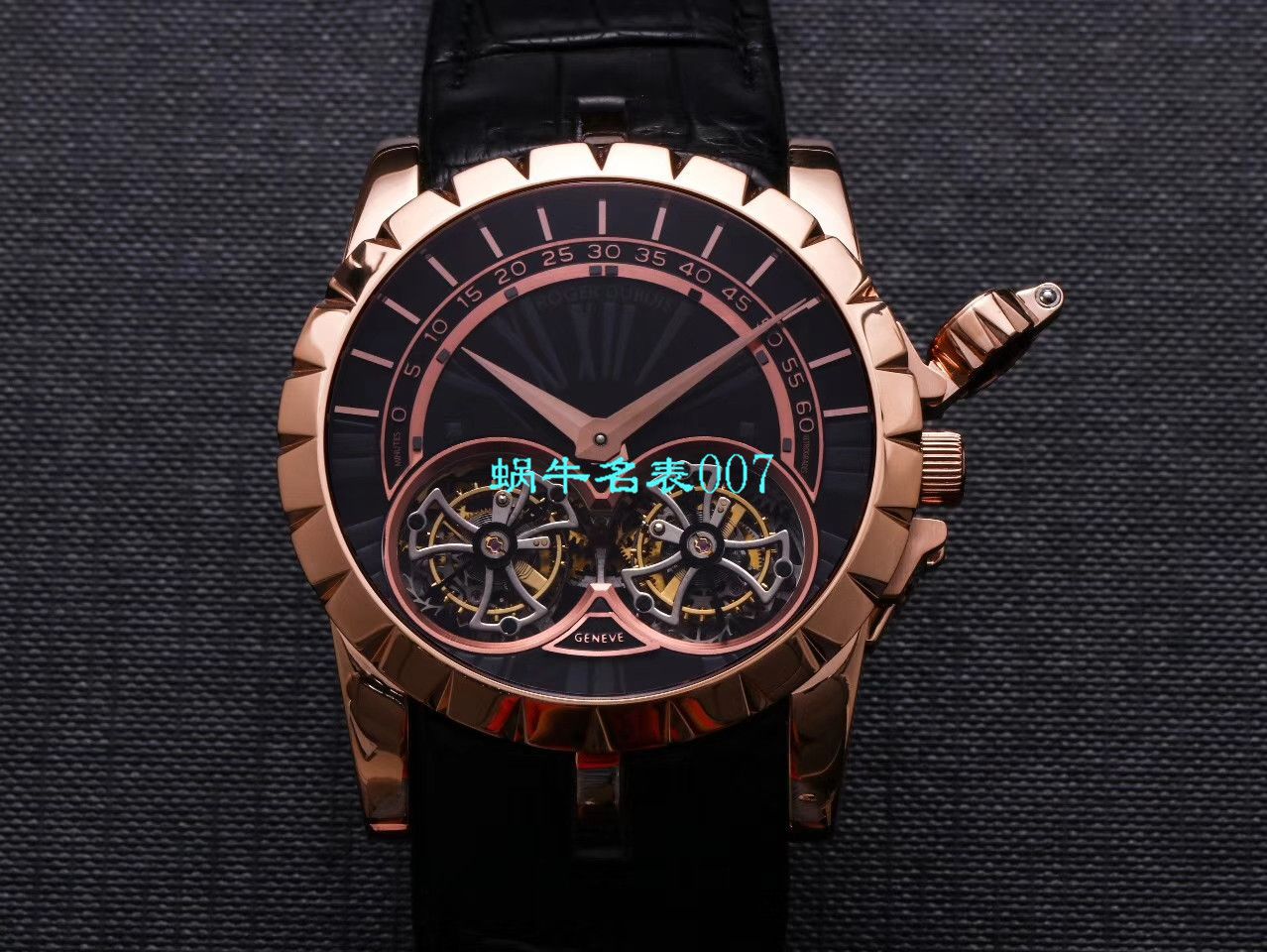 【JB厂罗杰杜彼复刻高仿双飞行陀飞轮手表】Roger Dubuis罗杰杜彼EXCALIBUR（王者系列）系列RDDBEX0249腕表 / LJ031