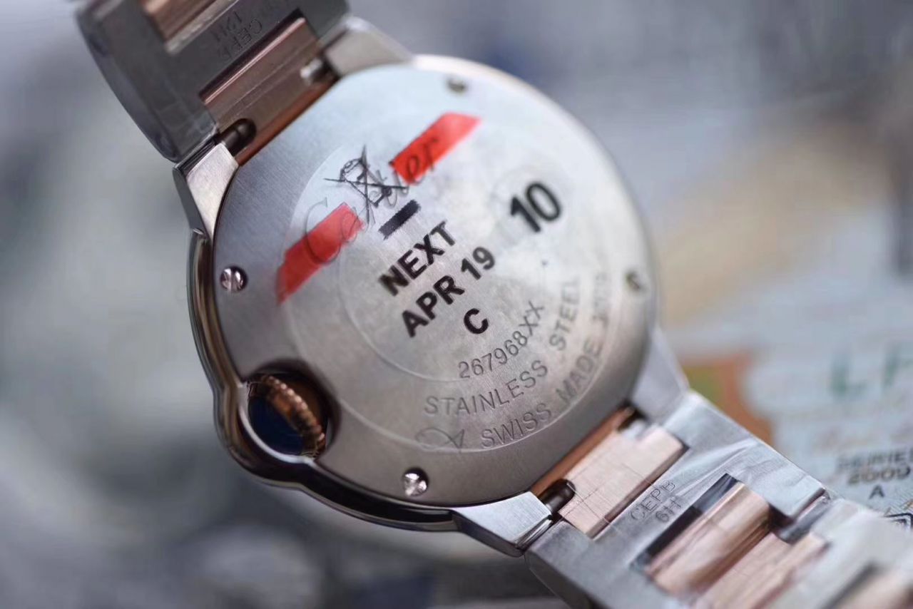 【最好的复刻高仿手表V6厂蓝气球28mm最新升级版本】卡地亚蓝气球系列W3BB0005女士28毫米腕表 / K219