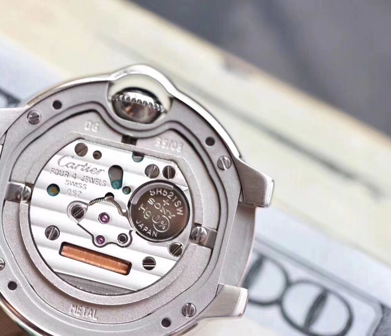 【最好的复刻高仿手表V6厂蓝气球28mm最新升级版本】卡地亚蓝气球系列W3BB0005女士28毫米腕表 / K219