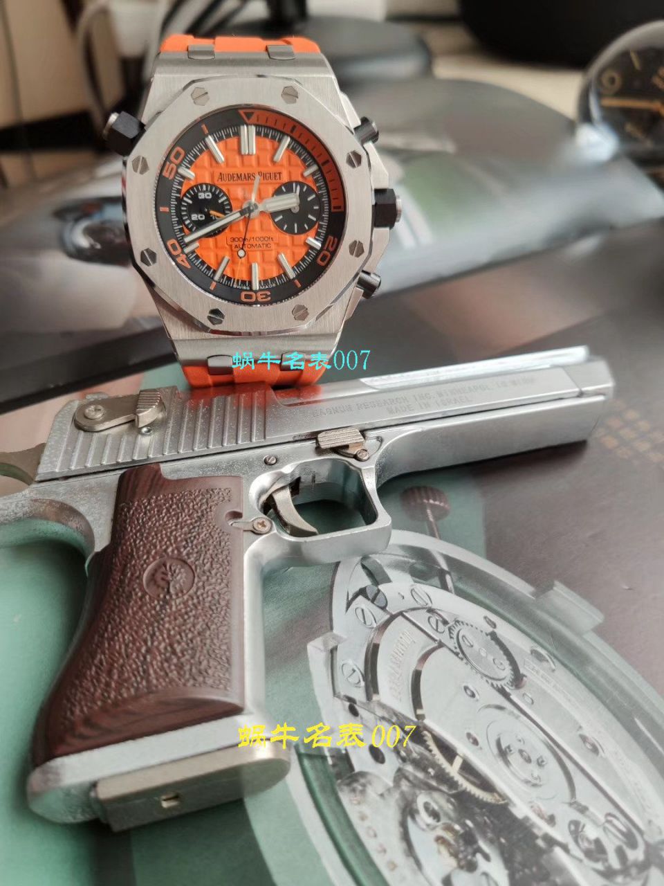 【NOOB厂复刻表无敌超值～N厂鲜橙计时离岸】爱彼复刻高仿皇家橡树离岸型系列26703ST.OO.A070CA.01腕表 / AP169