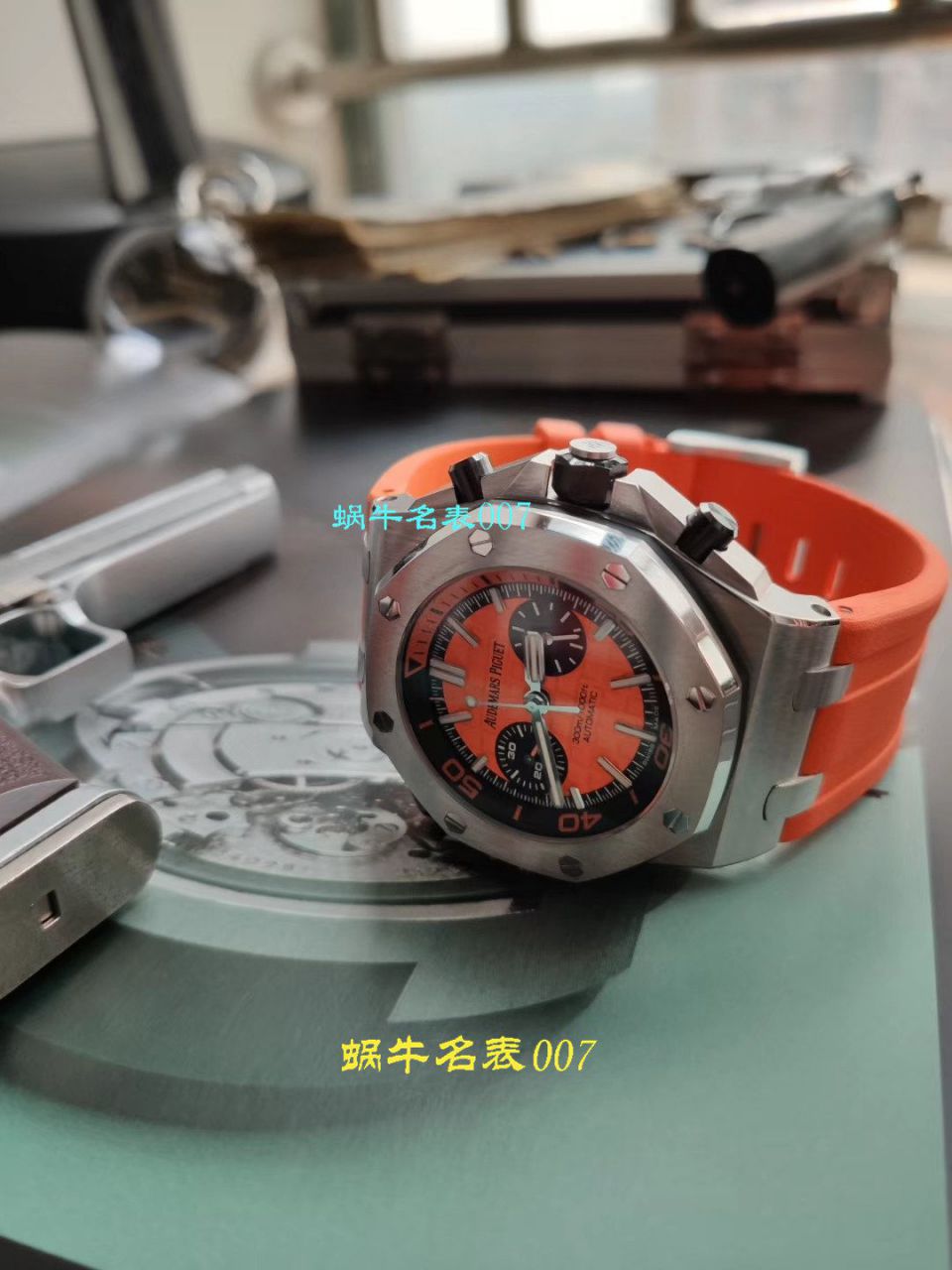 【NOOB厂复刻表无敌超值～N厂鲜橙计时离岸】爱彼复刻高仿皇家橡树离岸型系列26703ST.OO.A070CA.01腕表 / AP169