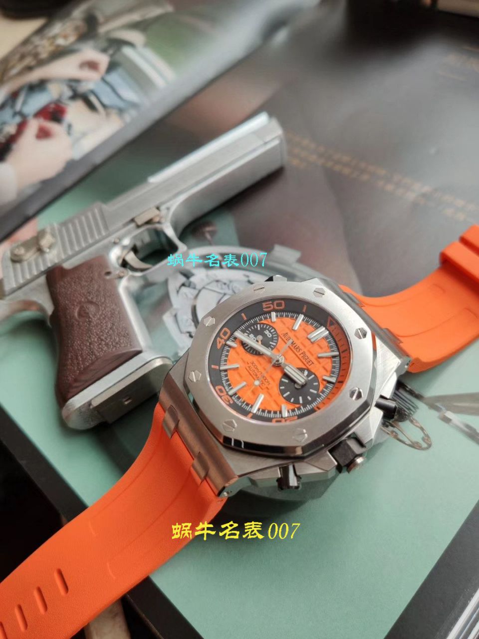 【NOOB厂复刻表无敌超值～N厂鲜橙计时离岸】爱彼复刻高仿皇家橡树离岸型系列26703ST.OO.A070CA.01腕表 / AP169