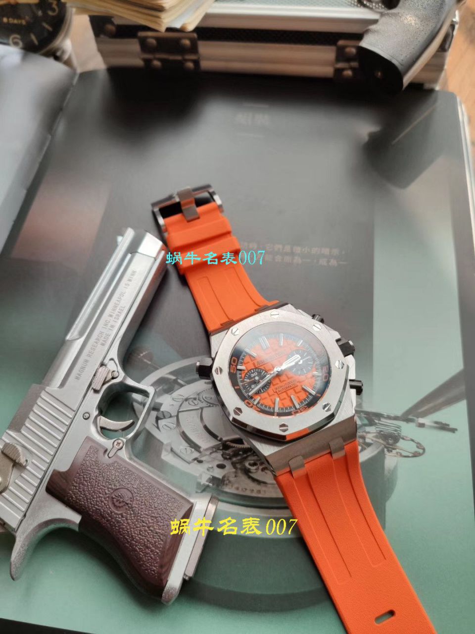 【NOOB厂复刻表无敌超值～N厂鲜橙计时离岸】爱彼复刻高仿皇家橡树离岸型系列26703ST.OO.A070CA.01腕表 / AP169