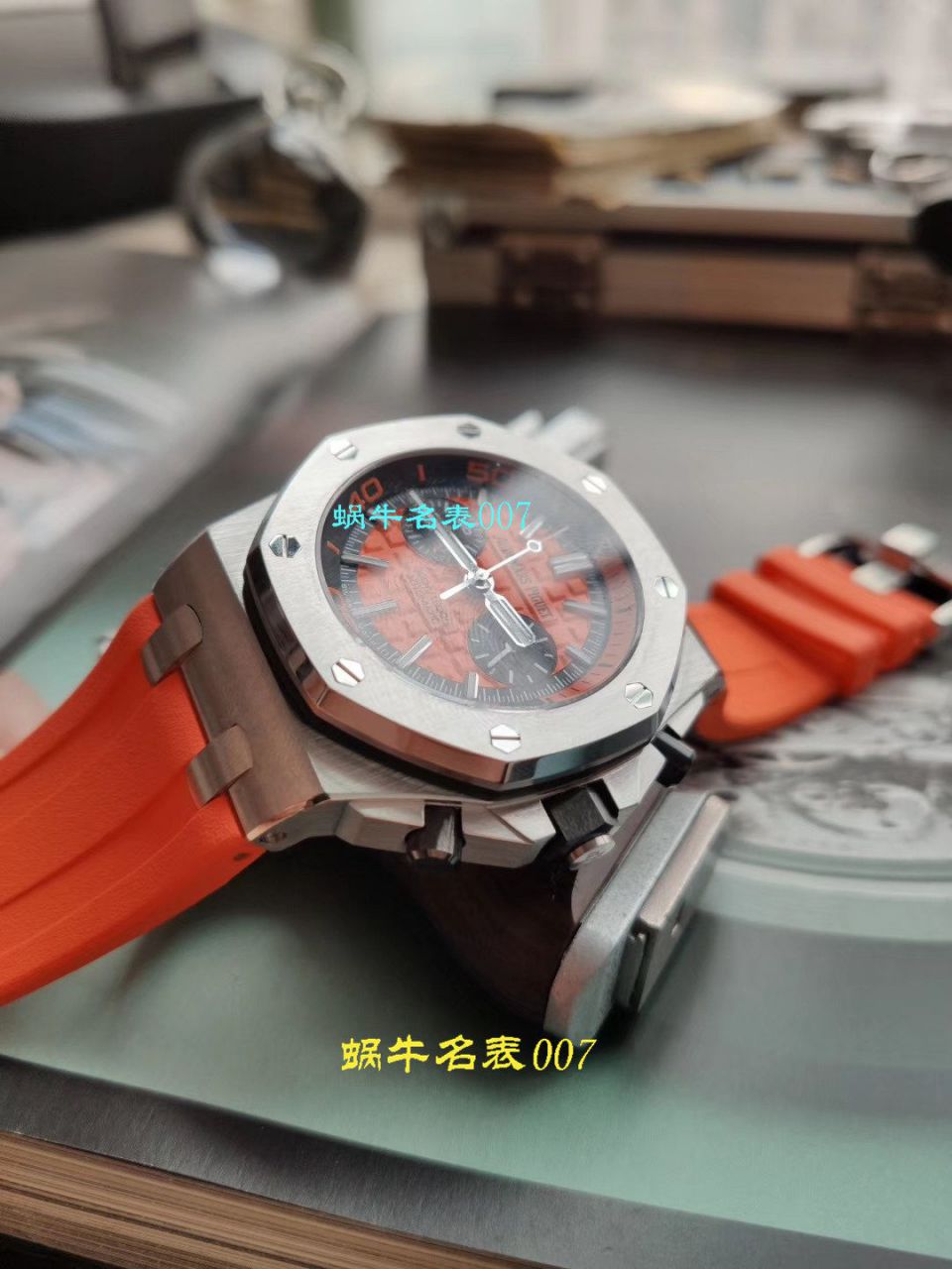 【NOOB厂复刻表无敌超值～N厂鲜橙计时离岸】爱彼复刻高仿皇家橡树离岸型系列26703ST.OO.A070CA.01腕表 / AP169