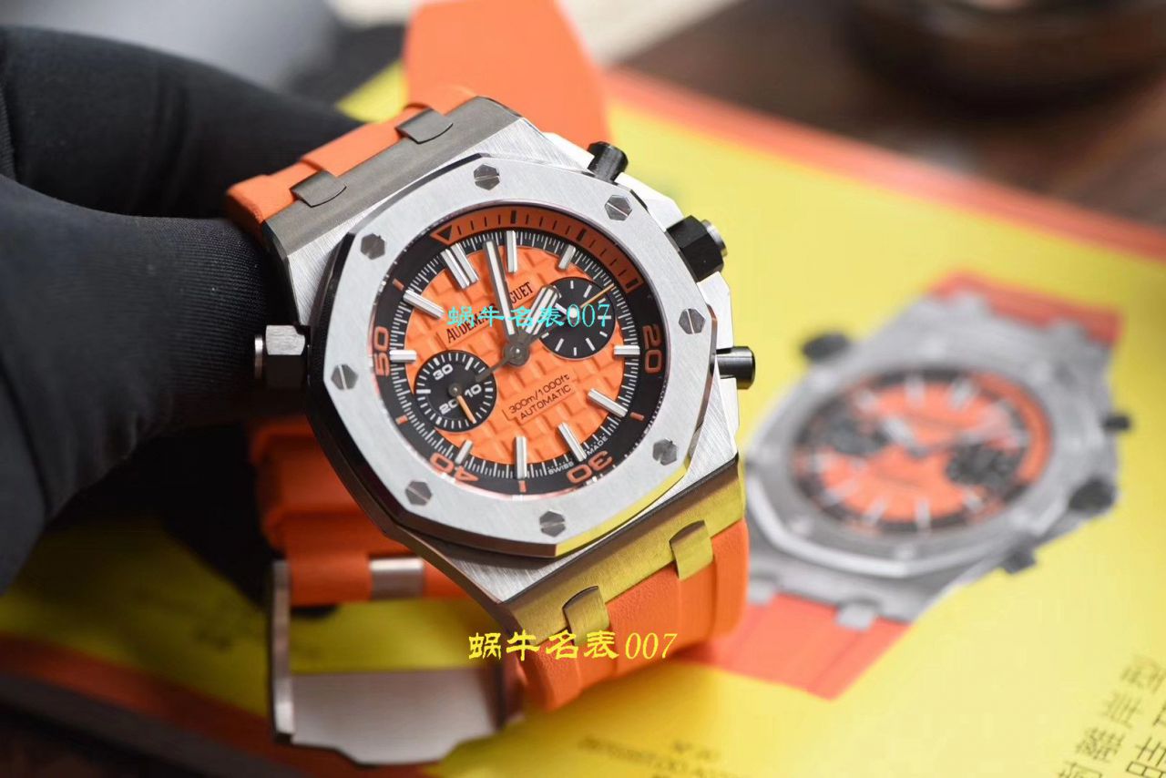 【NOOB厂复刻表无敌超值～N厂鲜橙计时离岸】爱彼复刻高仿皇家橡树离岸型系列26703ST.OO.A070CA.01腕表 / AP169