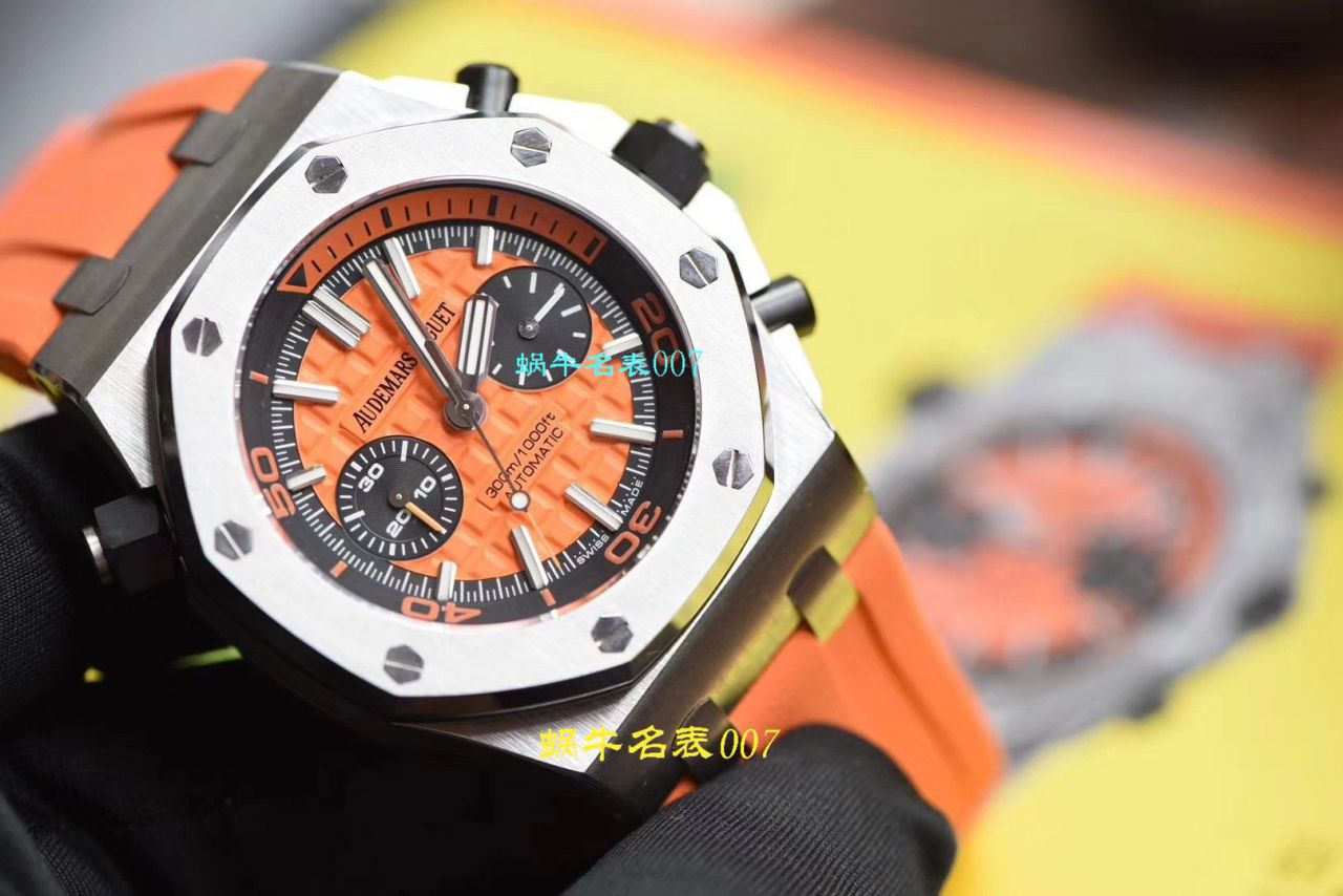 【NOOB厂复刻表无敌超值～N厂鲜橙计时离岸】爱彼复刻高仿皇家橡树离岸型系列26703ST.OO.A070CA.01腕表 / AP169