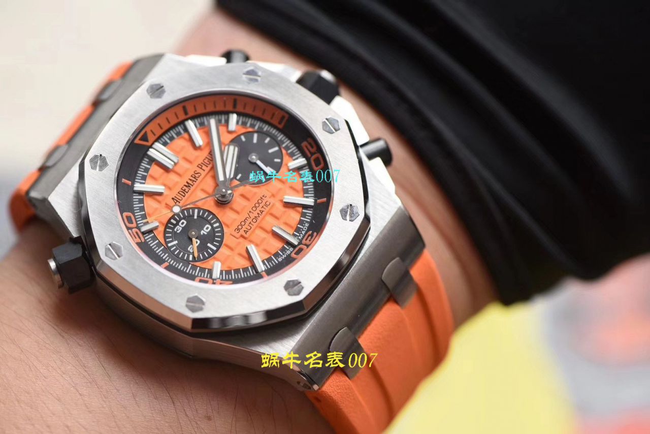 【NOOB厂复刻表无敌超值～N厂鲜橙计时离岸】爱彼复刻高仿皇家橡树离岸型系列26703ST.OO.A070CA.01腕表 / AP169
