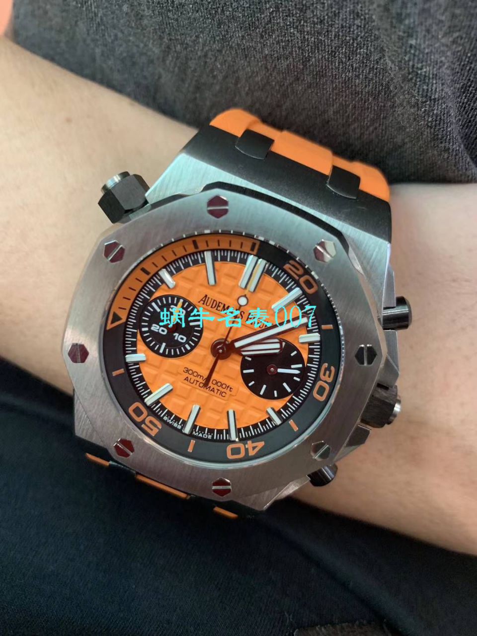 【NOOB厂复刻表无敌超值～N厂鲜橙计时离岸】爱彼复刻高仿皇家橡树离岸型系列26703ST.OO.A070CA.01腕表 / AP169