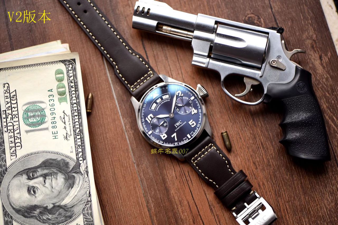 【视频评测YL厂万国 复刻表】IWC万国表飞行员高仿IW502703腕表(大型飞行员年历腕表“小王子”特别版) / WG376