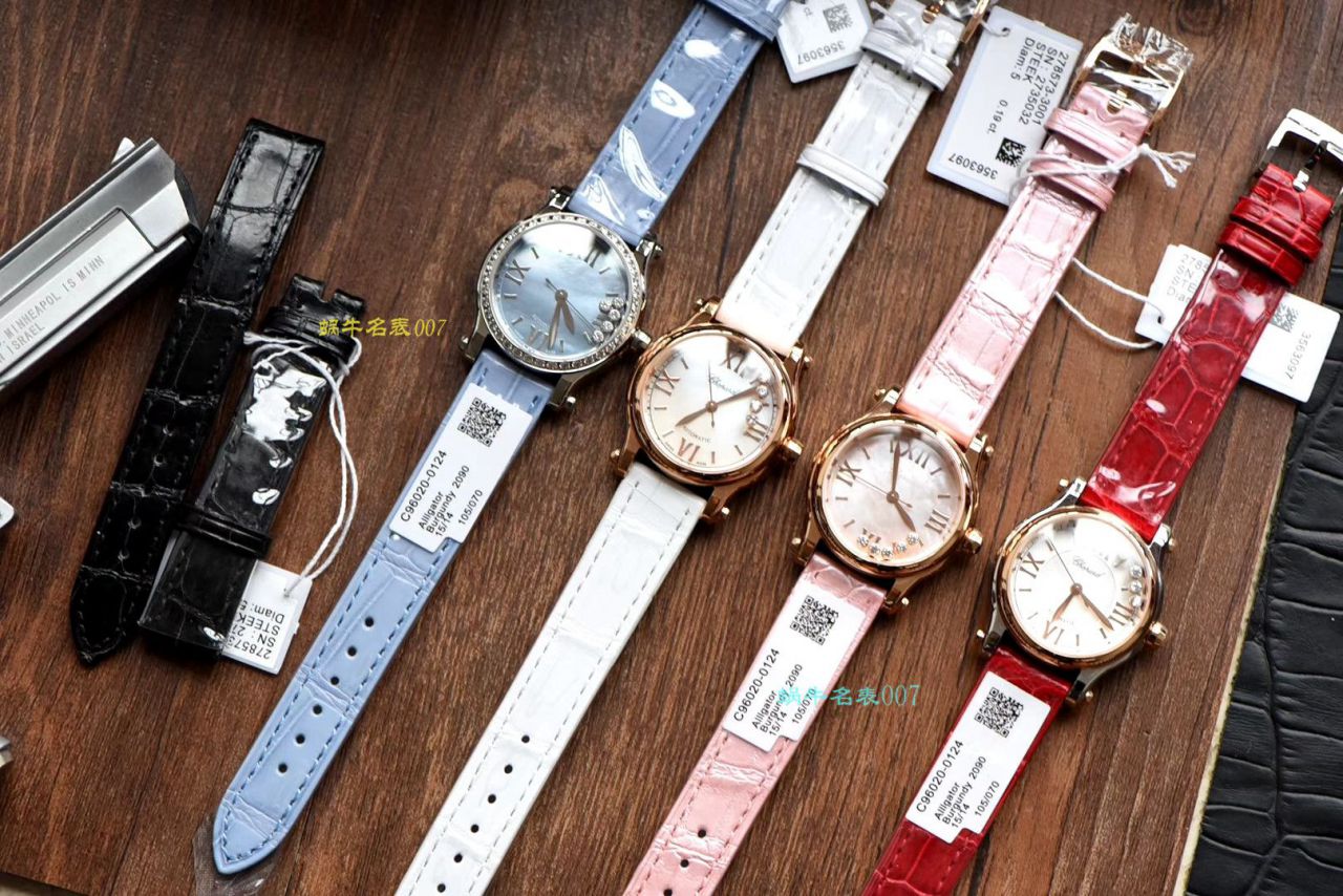 【NR厂萧邦复刻高仿手表小号30毫米】萧邦HAPPY DIAMONDS系列278573-6001女装腕表 / XB032