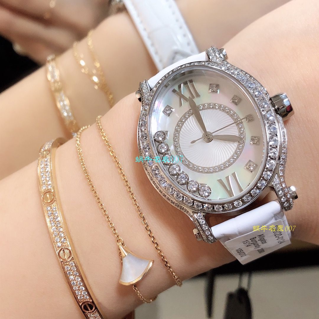 【萧邦顶级高仿表价格吧】萧邦HAPPY DIAMONDS系列275362-5003腕表 / XB023
