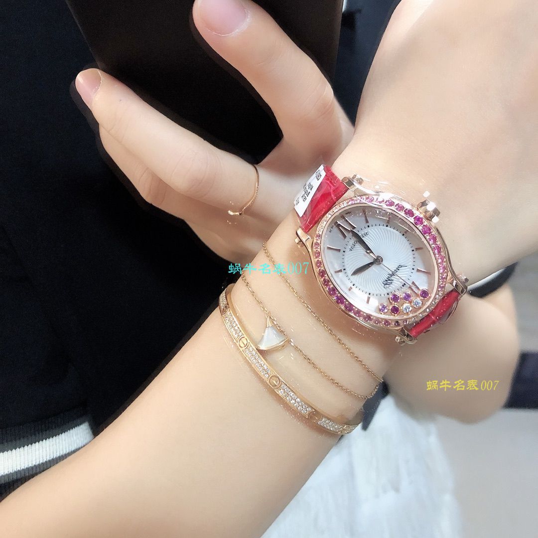 【萧邦顶级高仿表价格吧】萧邦HAPPY DIAMONDS系列275362-5003腕表 / XB023