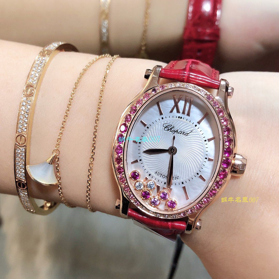 【萧邦顶级高仿表价格吧】萧邦HAPPY DIAMONDS系列275362-5003腕表 / XB023