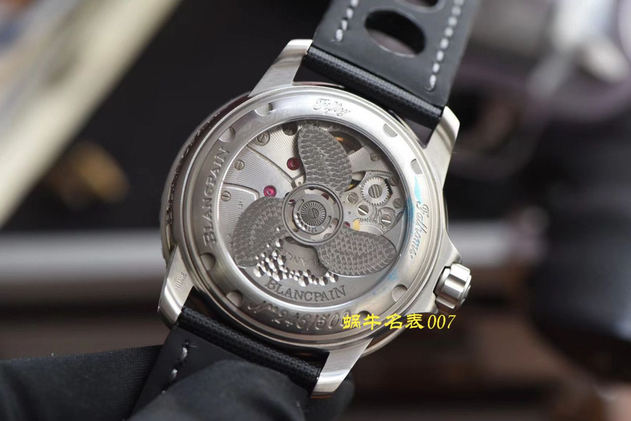 【视频评测ZF厂复刻高仿Blancpain宝珀五十噚手表】宝珀五十噚系列5015C-1130-52B腕表 / BP062