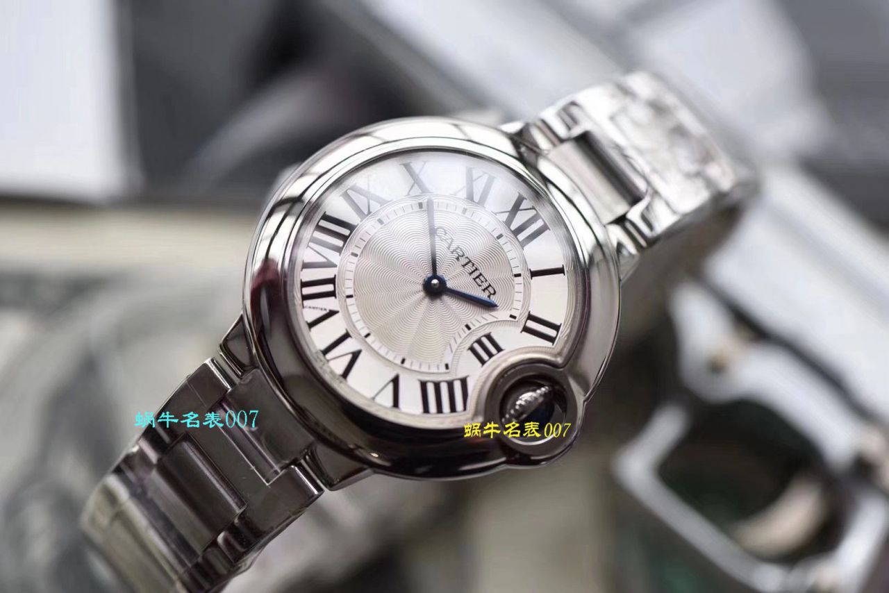 【顶级复刻表最好的商家V6厂最新升级版】卡地亚蓝气球高仿W6920084女士33毫米腕表 / K218