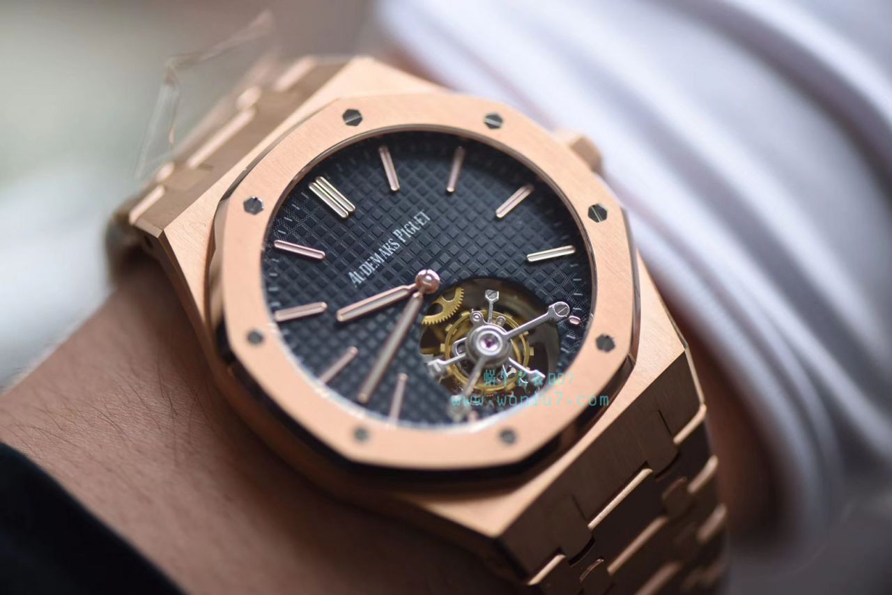 【视频评测JF厂官网复刻高仿手表】爱彼皇家橡树系列26510OR.OO.1220OR.01陀飞轮腕表 / AP168