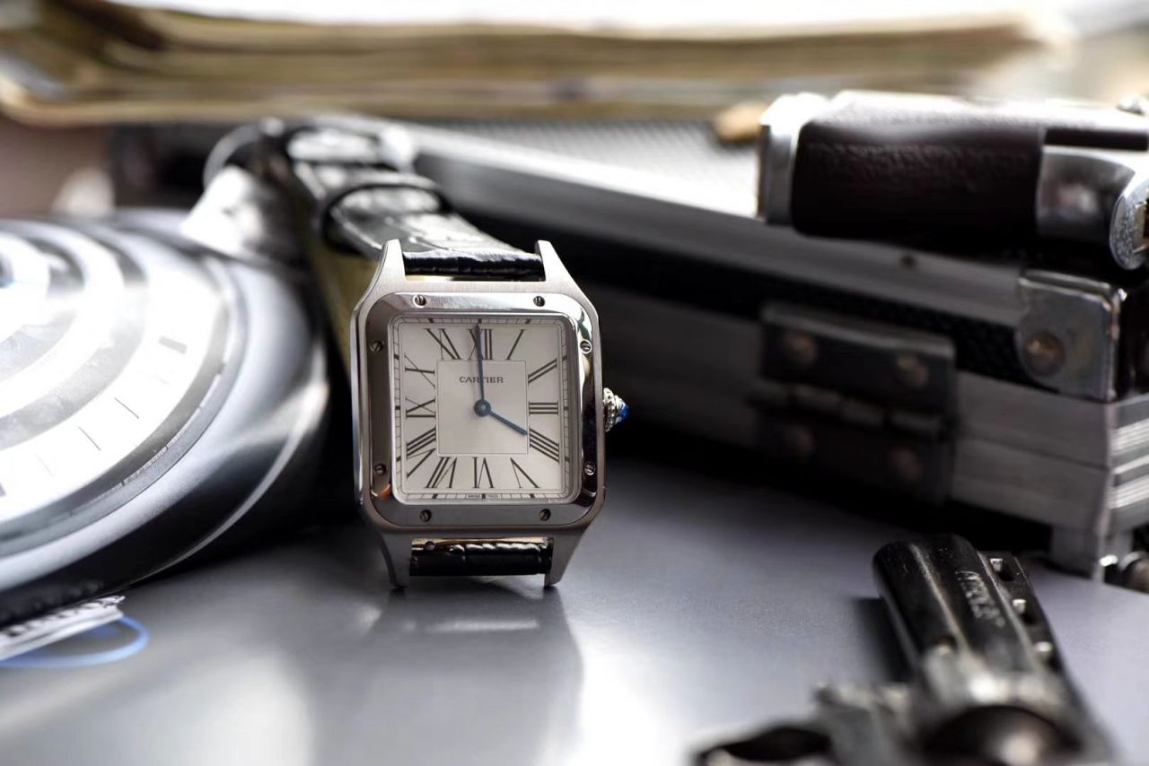 【视频评测XF厂什么叫复刻高仿表】卡地亚山度士系列WSSA0022（大号）WSSA0023（小号）腕表 / K217