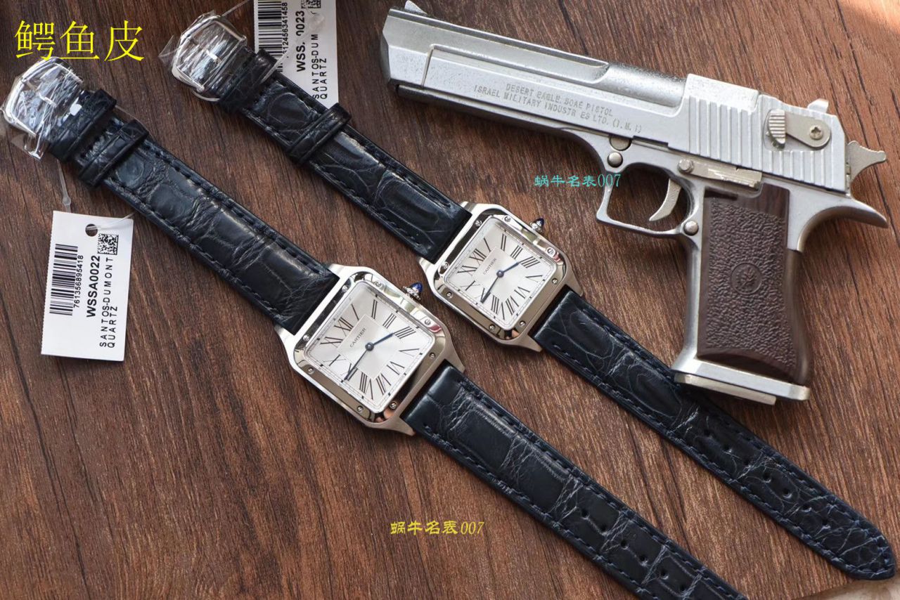 【视频评测XF厂什么叫复刻高仿表】卡地亚山度士系列WSSA0022（大号）WSSA0023（小号）腕表 / K217