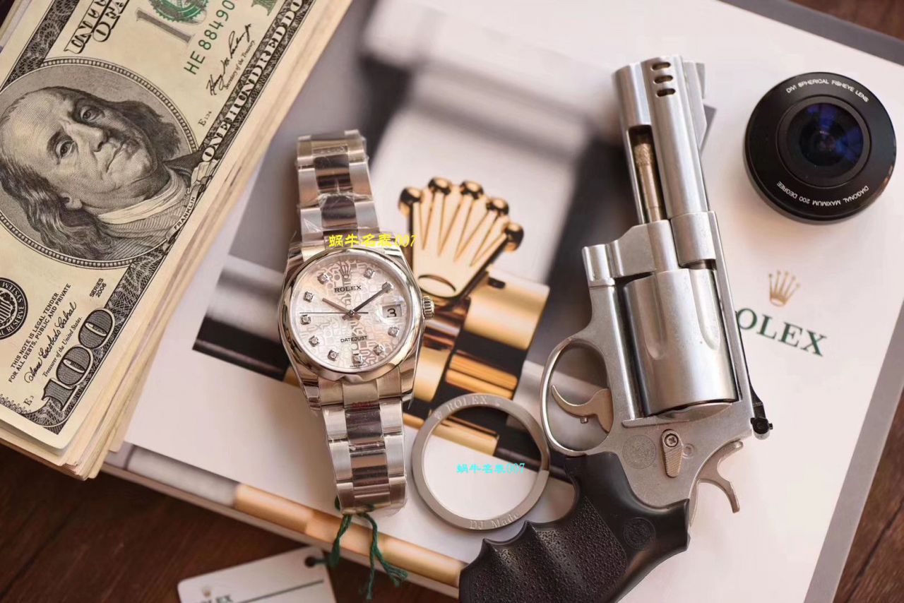 【视频评测什么叫复刻表，最好的复刻表】DJ厂劳力士日志型36高仿116234-G-63600银石腕表 / R360