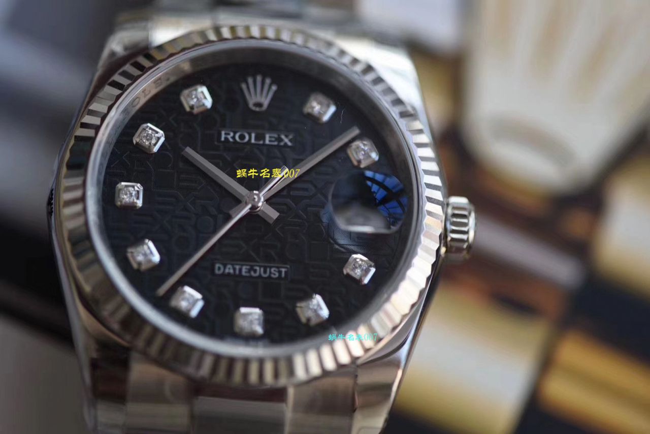 【复刻高仿劳力士男表价格】视频评测DJ厂劳力士日志型36毫米系列116234白盘腕表 / R239